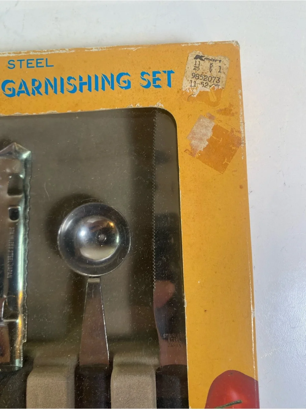 Vintage Set Of 5 Kmart Fruit Vegetable Garnishing Tools In Original Box